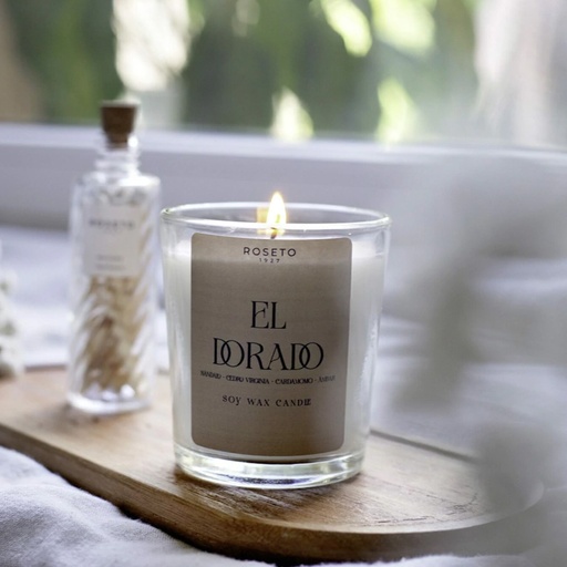 Vela Aromática Roseto El Dorado
