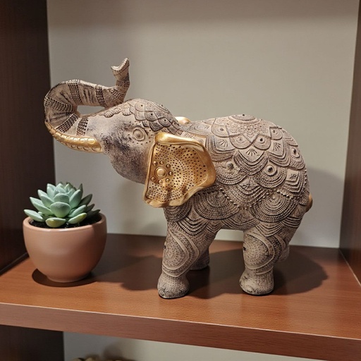 Elefante Orejas Doradas 28cm