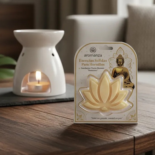 Esencia Solida Aromanza Gardenia Flores Blancas