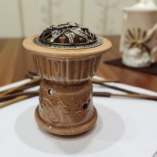 [6001234568209] Hornito con Dragon Beige 13cm