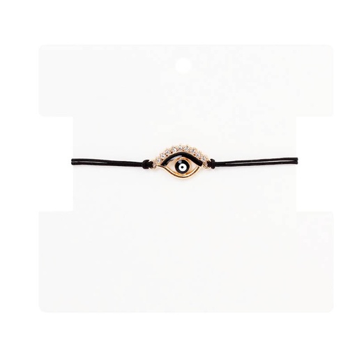 [107441] Pulsera Hilo Amuleto Ojo con Negro