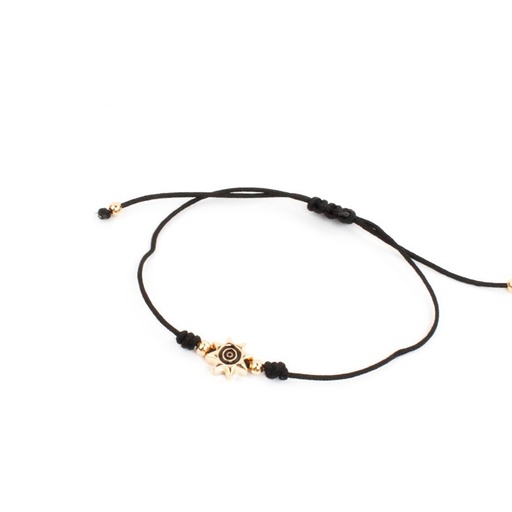 [100375] Pulsera Hilo Little Sun Negro