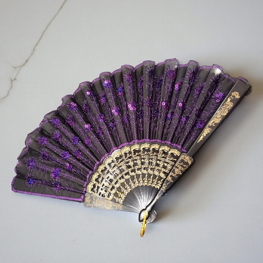 Abanico Lentejuelas Colores Varios