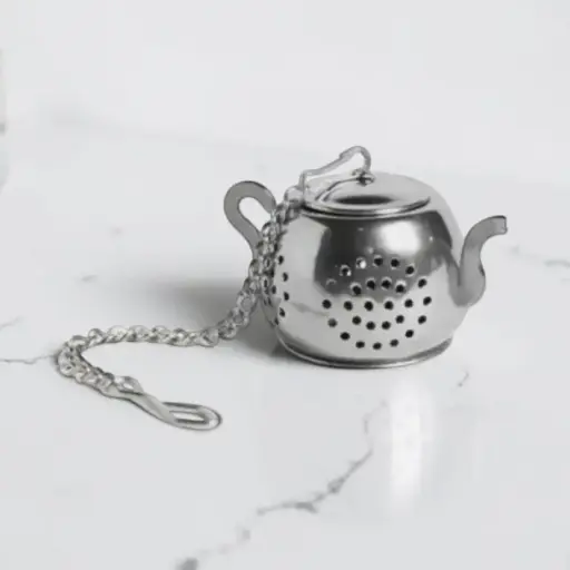 Infusor Metalico Tetera con Cadena