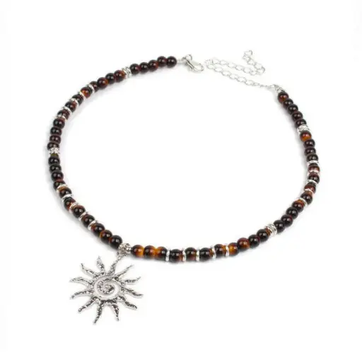 Collar Flexible Silver Sun