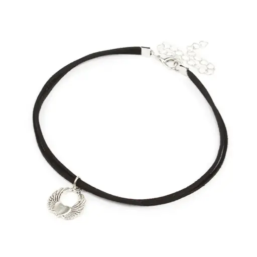 Choker de Gamuza Heart Wings
