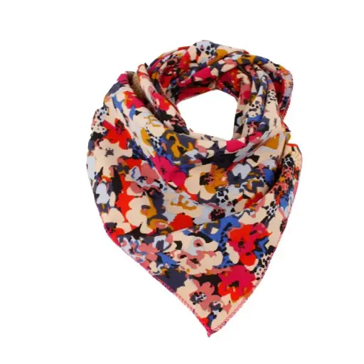 Pañuelo Floral Fusion Blue 70x70cm