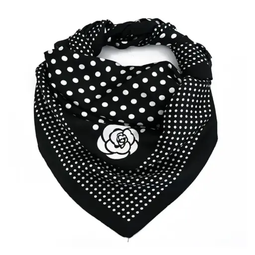 Pañuelo XXL Points Flower 90x90cm