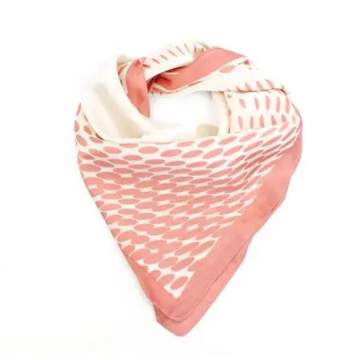 Pañuelo Dots Big Rose 70x70cm