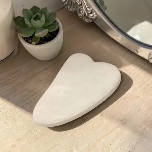 Gua Sha Cuarzo Blanco