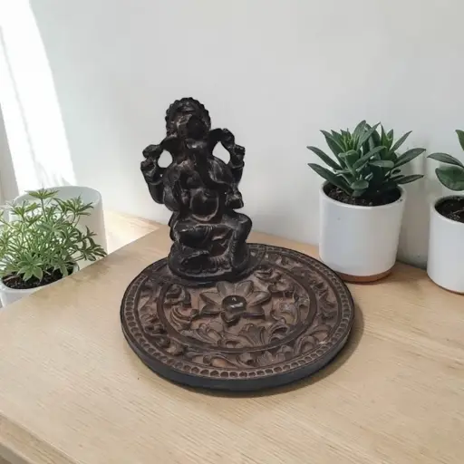 Porta Sahumerio Circular Ganesha