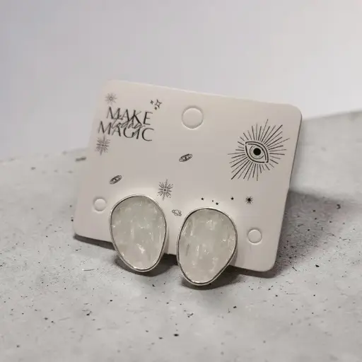 Aros Gema Selenita Circular