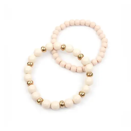 Set Pulseras Elasticas Duo Rosadas