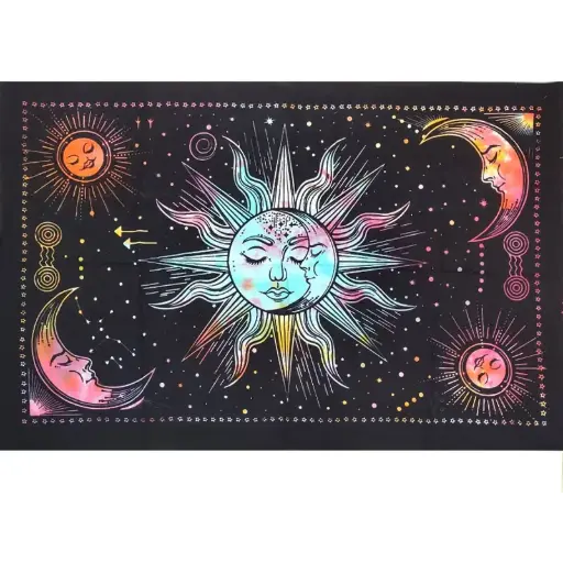 Tapiz India Sol y Luna 105x80cm