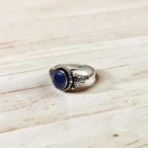 Anillo Gema Lapislazuli 