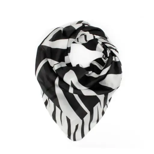  Pañuelo Print Zebra Black 70x70cm
