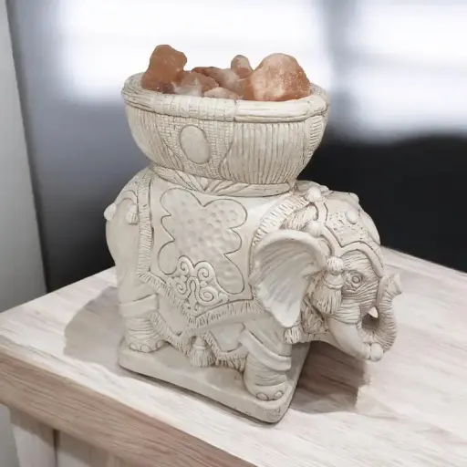 Lampara de Sal Elefante Mediana 35x26cm
