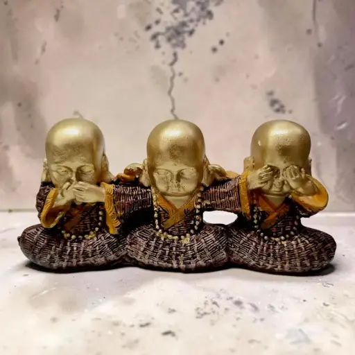 Tres Budas Dorados Mudo, Sordo y Ciego