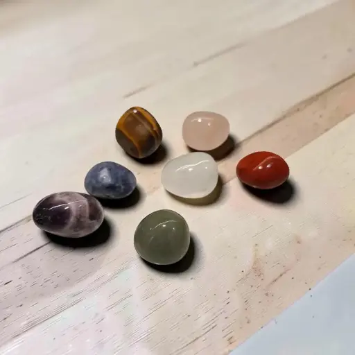Set Gemas Medianas 7 Chakras