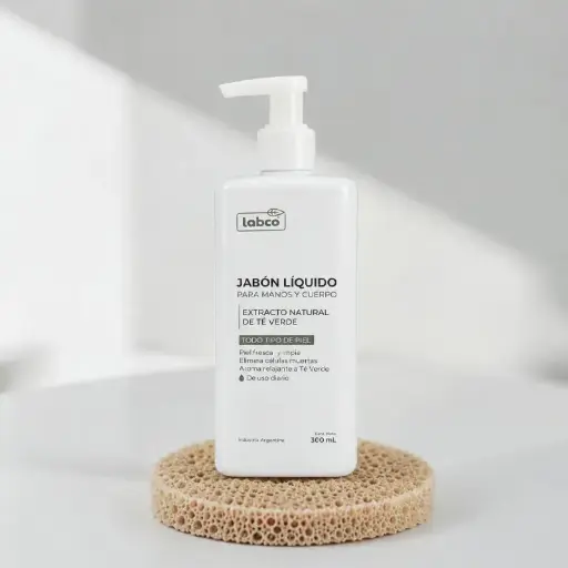 Jabón Líquido Manos y Cuerpo Extracto Natural de Te Verde