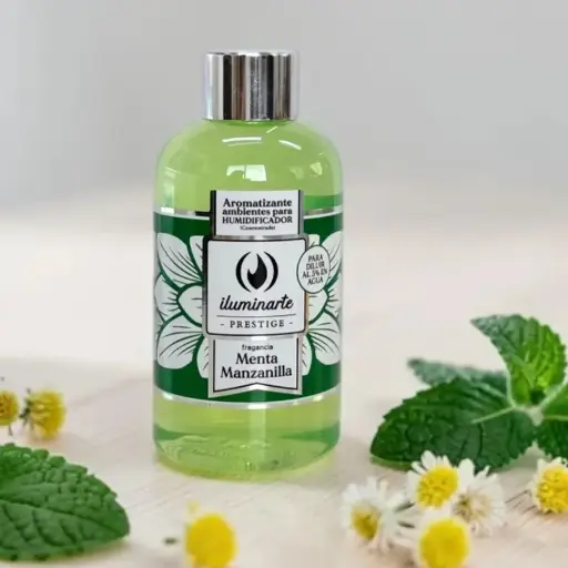 Aromatizante de Ambientes para Humidificador Menta Manzanilla, Iluminarte 200ml
