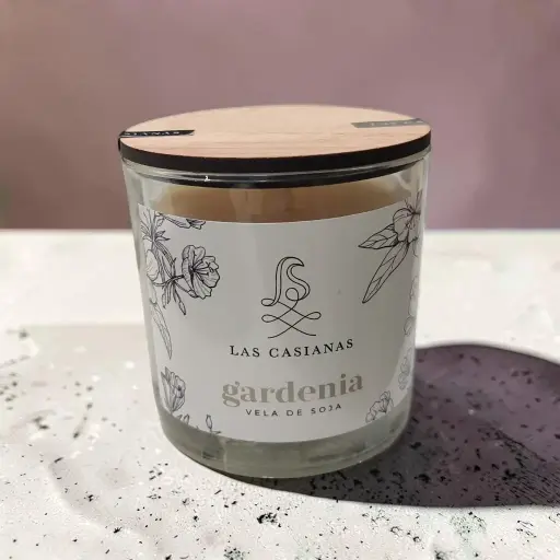 Vela de Soja Clasica Gardenia, Las Casianas
