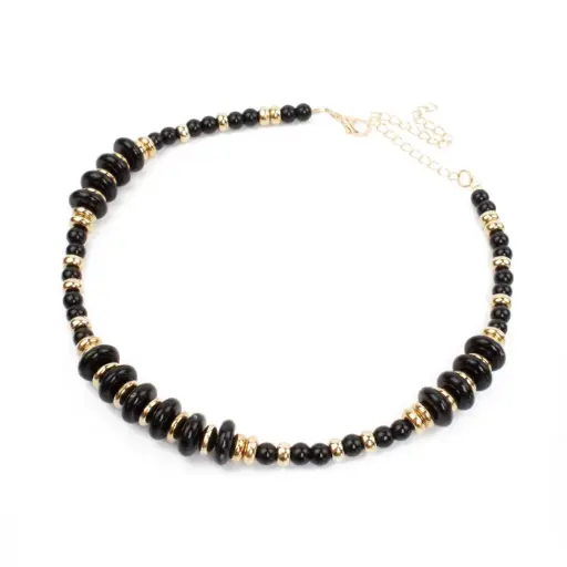 Collar Flexible Glow Negro y Dorado