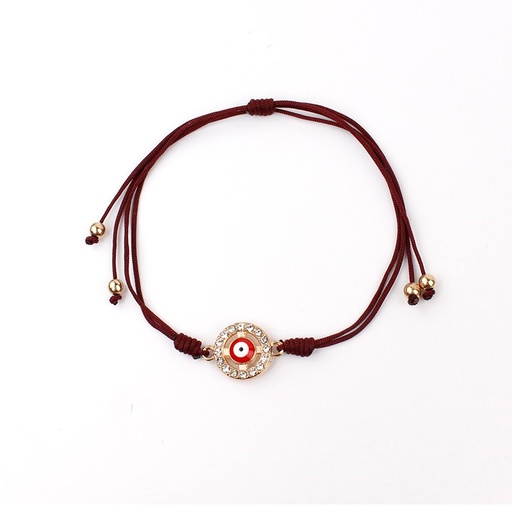 [93815] Pulsera Hilo Bordo Amulet Shine