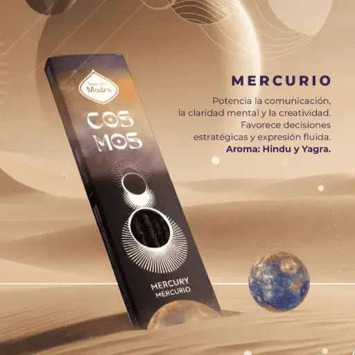 Sahumerio Sagrada Madre Cosmos Mercurio x8u